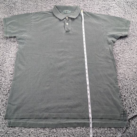 J Crew Shirt Mens Large Green Polo Minimalist Classiccore Casual Preppy Nerdy - Picture 4 of 6